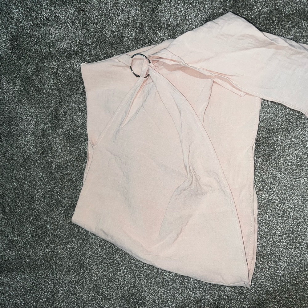 light pink cute skirt with wrap in front